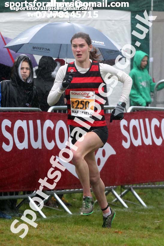 Junior women, National Cross Country Relay Champs., Berry Hill Park, Mansfield.  Photo: David T. Hewitson/Sports for All Pics